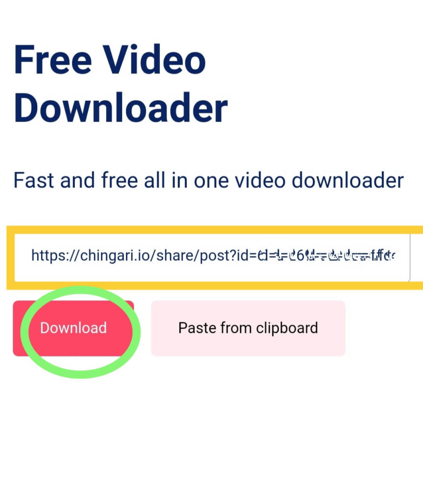 how to find chingari video to download