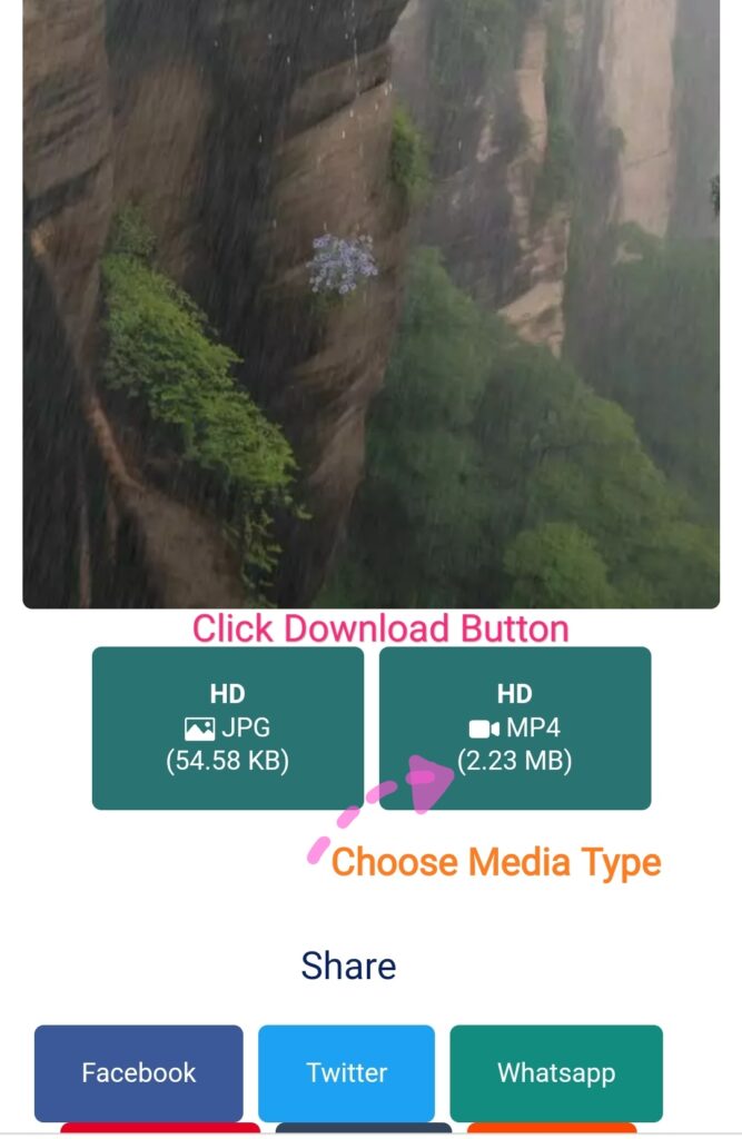 Threads Video Downloader - Click Download Button